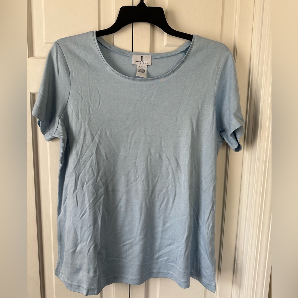 JL Studio Slate Blue Short Sleeve Tee Size X